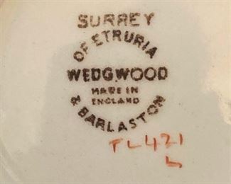 Wedgwood "Surrey of Etruria" dishes