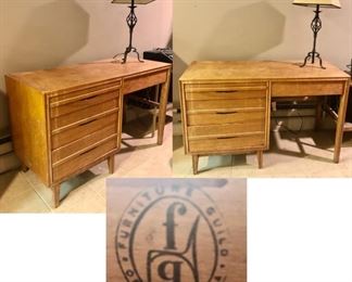 PRE-SALE Great Furniture Guild of California MCM Writing Desk is 20 inches deep by 47 inches wide by 30 inches tall. $165