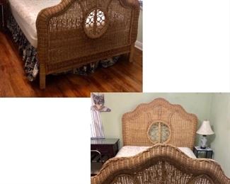 PRE-SALE Full Size Palm Beach Rattan / Wicker Bed Frame $300 