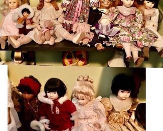 Lots of Collectible Dolls