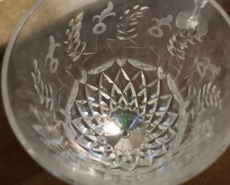 Rogaska GALLIA Crystal Water Goblets, Wine Glasses, Cordials, Wine Carafe & Crystal Bowl