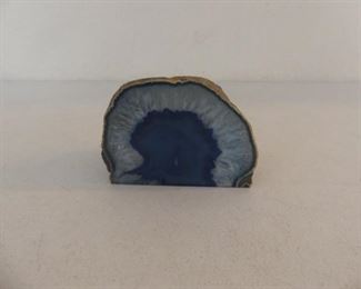 Blue Arizona Agate Geode Candle Holder
