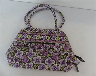 Vera Bradley "Plum Petals" Bowler Bag