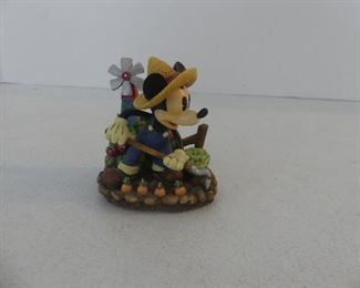 Disney Enesco Mickey Mouse "When the Growing Gets Tough" Porcelain Figurine