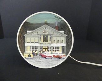 Norman Rockwell Centennial Edition Lighted Plate "The Studio" - 1st in Series - In Box with COA