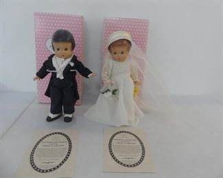 Effanbee "Wedding Memories Patsy" Bride & Groom Pair with COAs - New in Boxes