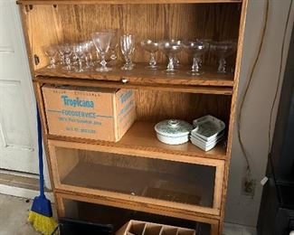 vintage barrister library bookcase