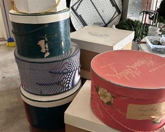 fabulous vintage hat boxes and vintage hats!