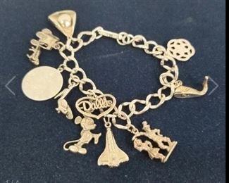 Sterling Silver Charm Bracelet 