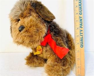 German Steiff Dog with tags  
