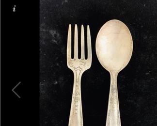 Sterling Silver Child's spoon and fork 