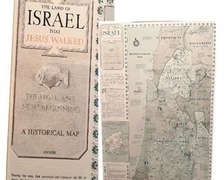 Framed Map of Israel