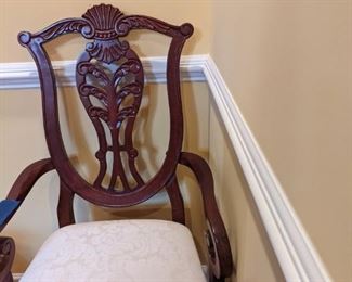 Clean  fabric no rips or stains, Arm on this chair is loose