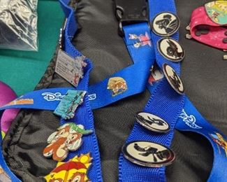 Many Disney Trading Pins with Lanyards 
