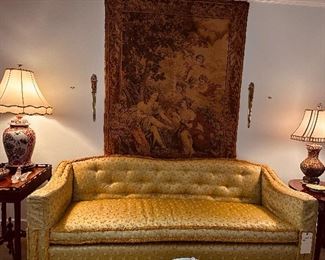 Hollywood style antique sofa 