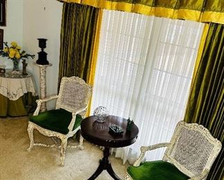 Antique french style Cane Chairs 