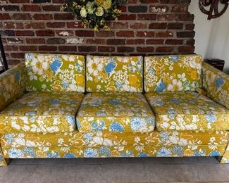 Modern Vintage Floral Sofa 