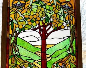 CHLOE Olea Tiffany- glass ‘Fruits of Life’ wall hanging