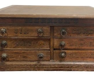 Antique MERRICK'S Spool Cabinet
