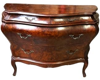 Italian Burlwood Bombay Chest
