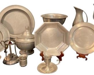 Large Collection of Assorted Pewter Articles
