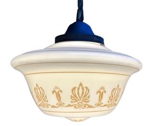 1920's Art Deco Pendant Light, Large
