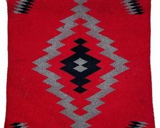 Fragmented Antique Navajo Blanket Wall Hanging

