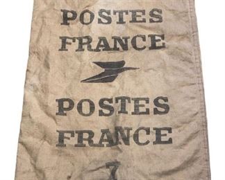 Vintage French Postal Canvas Bag

