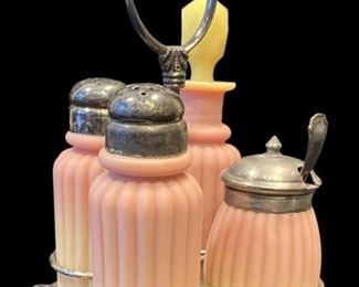 MOUNT WASHINGTON Burmese Condiment Set PAIRPOINT
