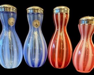 2pr FENTON Rib Optic Red Blue
