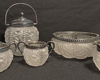 RARE Satin Crystal EAPG " BEAD & DRAPE The PITTSBURGH LAMP, BRASS & GLASS Co
