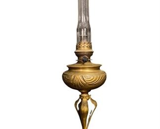 Art Nouveau Oil Lamp
