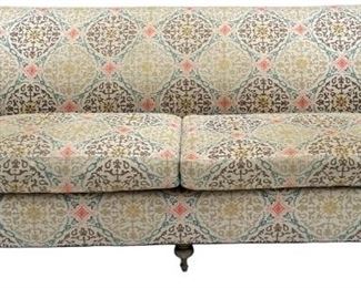 Traditional Floral Patterned Sofa
