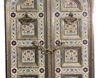 Ornate Hanging Indian Temple Door
