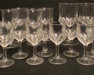 Assorted EAPG DUNCAN & SONS Zipper Slash Drinkware
