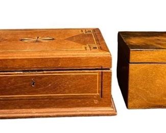 Two English Tea Caddies
