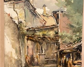 Oil Painting by DUPONT "Village"
