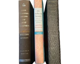 Collection Autographed Books CAROLINE KENNEDY, WILLIAM STYRON, CARL H MOTE
