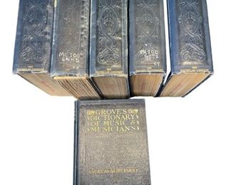 GROVES Dictionary of Music and Musicians: Complete Five-Volume Set with Supplementary Volume Books

