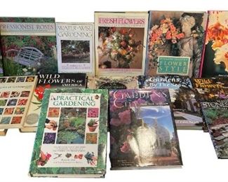 Collection of Gardening & Flower Arrangement Books

