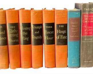 Collection Winston Churchill Historical War Books
