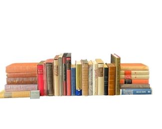 Collection Assorted Vintage Books Greek, French, Bible in Art
