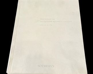 Sotheby's The Estate of Jacqueline Kennedy Onassis April 1996 Auction Catalogue
