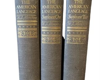 Collection The American Language Books H.L. MENCKEN
