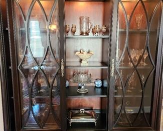 china/curio cabinet by AspenHome. 69.5" wide x 19.5" deep x 83" tall