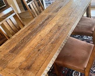 custom reclaimed wood table