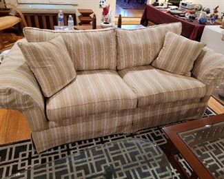 One of two Ethan Allan sofas