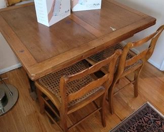 English breakfast table and chairs
