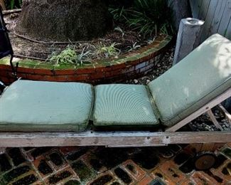 Smith & Hawken teak lounge