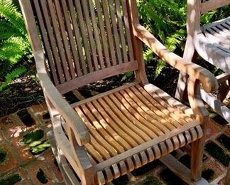 Smith & Hawken teak armchair